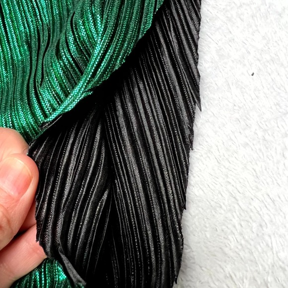 House of Harlow 1960 X Revolve Sabrina Dress Womens Medium Green Surplice Neck - Picture 7 of 16